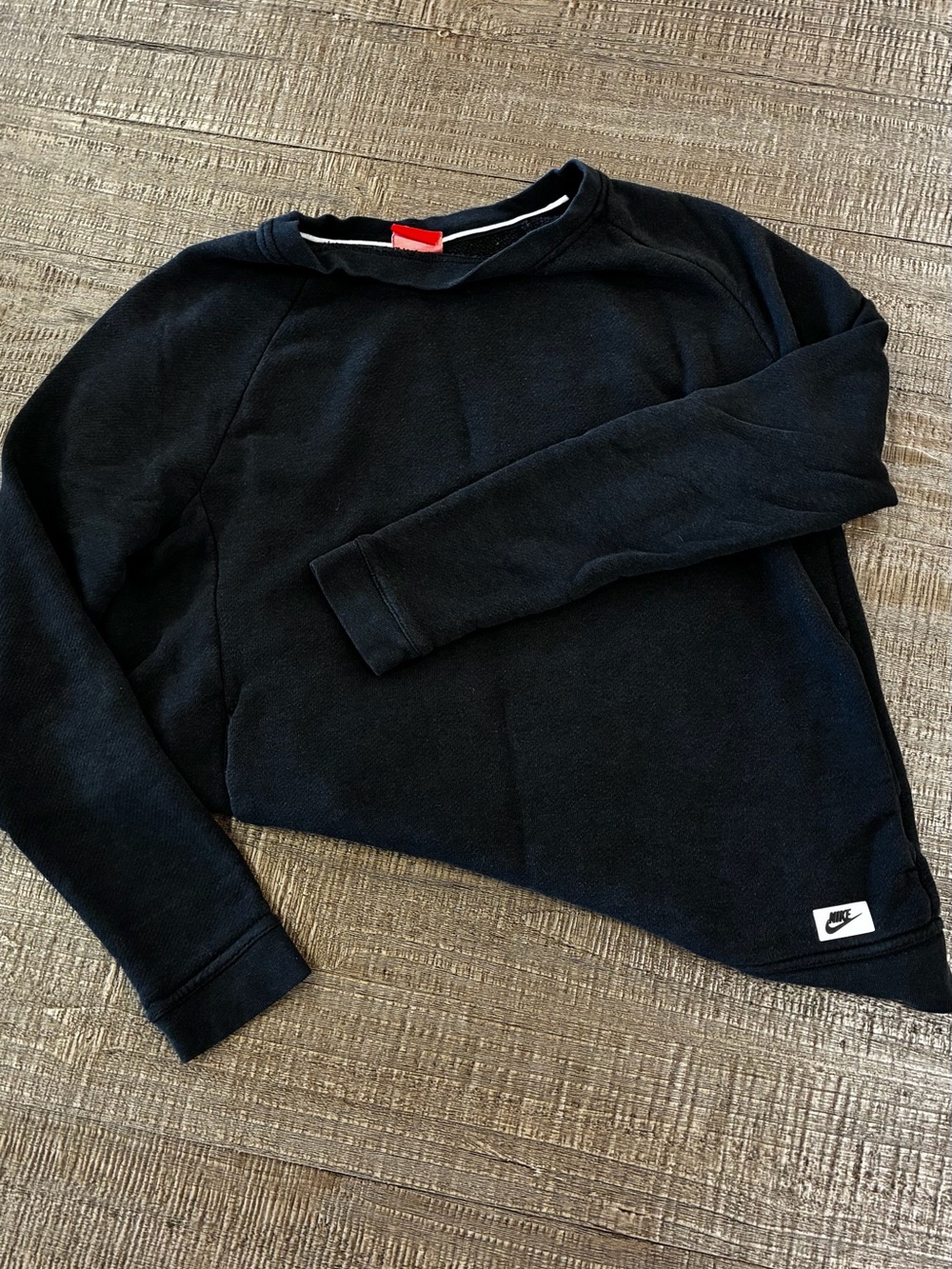 Nike Black Womens Crewneck Pullover Sweatshirt size medium